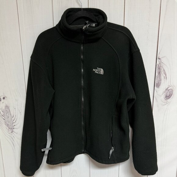 The North Face Men’s Full Zip Fleece Jacket – Black, Size Medium - Picture 1 of 8